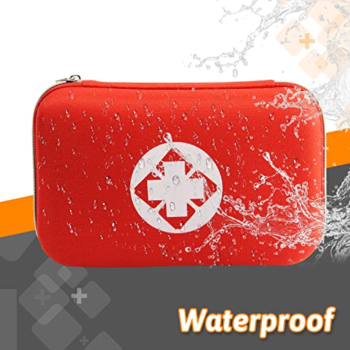 Red 276PCS Car & Home First Aid Kit - Compact Emergency Medical Supplies