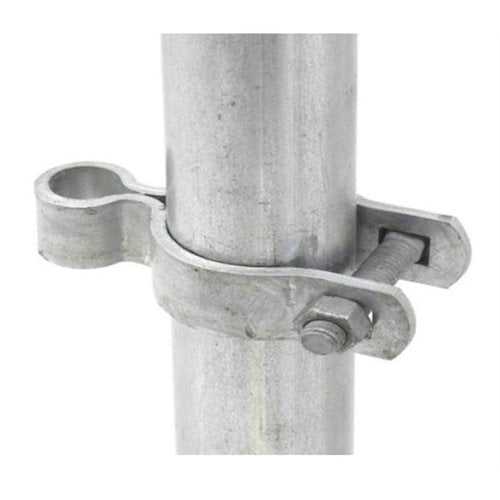 Aiwaiufu 2 Pcs Chain Link Fence Gate Post Hinge for Outside Diameter Post/Pipe, Pressed Steel Post Hinge (2-3/8")