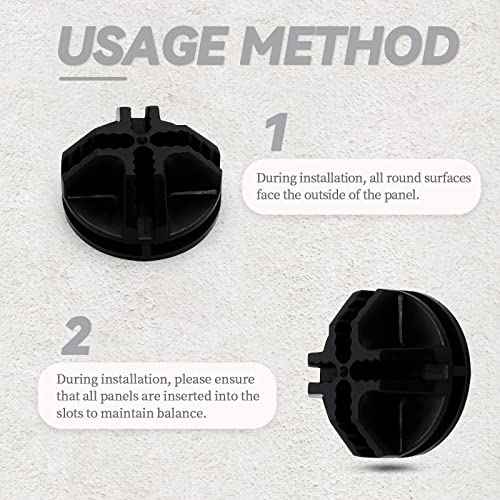 16 Pcs Black Plastic Connector, Wire Grid Cube Connector for Modular Closet Storage Organizer and DIY Wire Cube Storage Unit