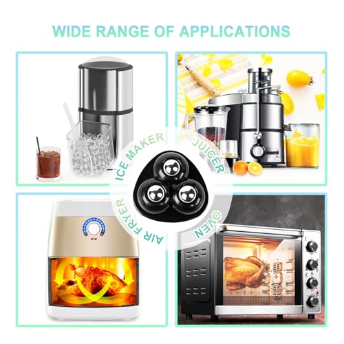 Black Self Adhesive Appliance Sliders 8 Pack for Kitchen & Furniture - Tasttin