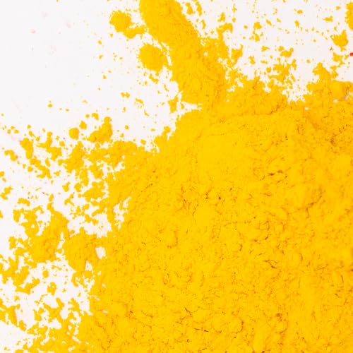 GOODTAKE Iron Oxide Powder, Yellow Concrete Color Pigment for Cement, Mortar & Crafts - Vibrant UV-Resistant Oxide Dye - Non-Fading (Yellow, 4 oz)