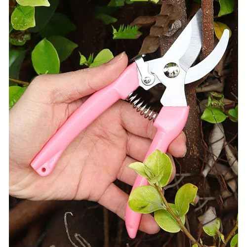 2pcs Garden Flower Shears Pruning Shears 6.9 inches Scissors Lightweight Plant Scissors for Cutting Flowers, Trimming Plants, Bonsai, Fruits Picking