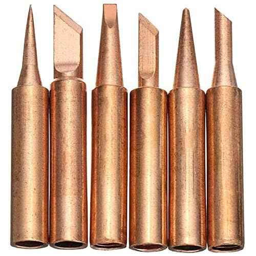12pcs 900M-T Series Soldering Iron Tips, Bestgle Pure Copper Soldering Tips Replacement for Precision Welding ? Compatible with Hakko, TENMA, ATTEN, Quick, Aoyue, Yihua Solder Station