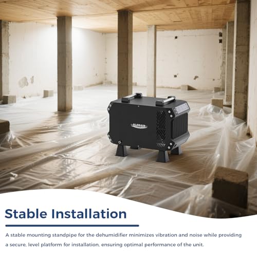 ALORAIR 4-Pack 6in Dehumidifier Risers | Heavy-Duty Crawl Space Support for Vibration & Drainage