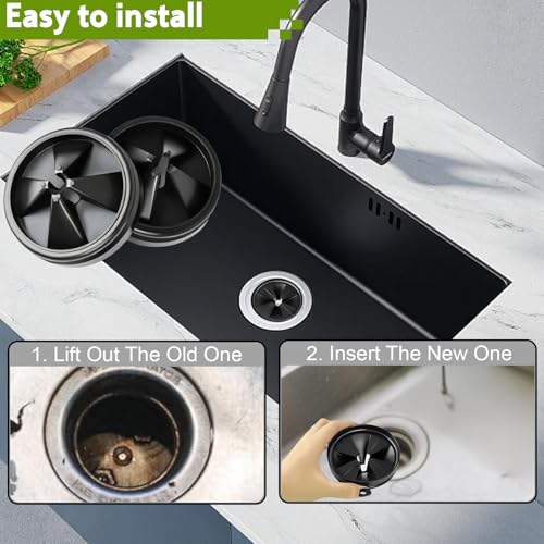 4-Pack 3-3/8in Garbage Disposal Splash Guard Compatible with