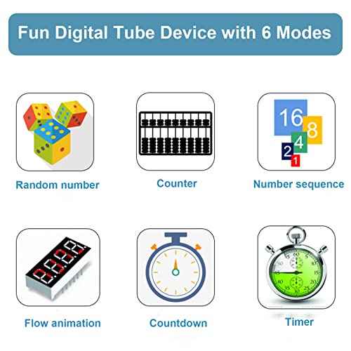DIY Digital Tube Game Soldering Kit, Interesting Electronic Kits, Solder Project Kit, STEM Kit for Practicing Soldering, Learning and Teaching Electronic