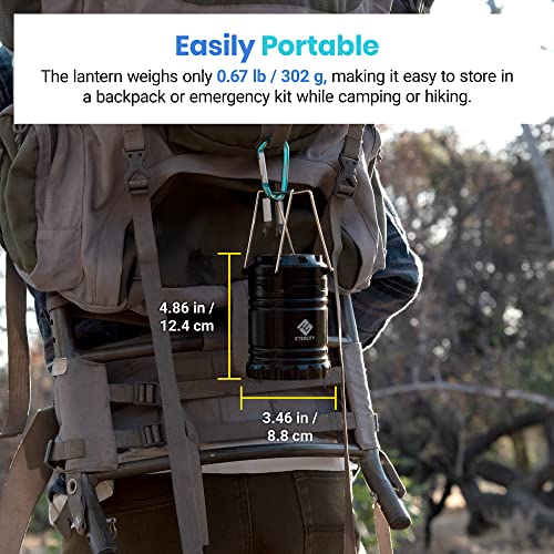 Etekcity 2-Pack LED Camping Lanterns, Battery Operated, Collapsible & Waterproof