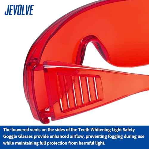 1 PC Red Protective Glasses by JEVOLVE ? Stylish, Durable Safety Eyewear for DIY Projects, Sports, Outdoor Activities, Driving, and Fashion ? Comfortable & Impact-Resistant Design