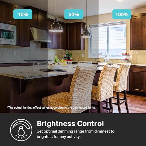 Kasa Smart Dimmer Switch HS220P3 3-Pack White Alexa Compatible Single Pole