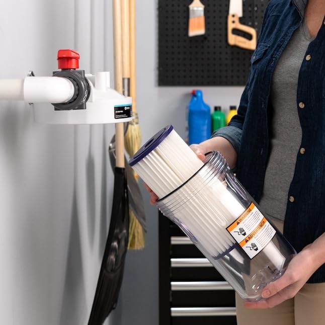 A. O. Smith 4.5x10 20-Micron Universal Sediment Water Filter - Compatible with Whole House Systems