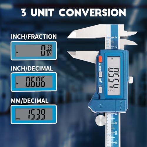 Dasqua 6” IP54 Digital Caliper, Water-Resistant Precision Measuring