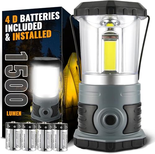 Innofox LED Camping Lantern 1500 Lumens Battery-Powered Weatherproof Tent Light