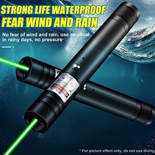 Green Laser Pointer High Power, Rechargeable Flashlight with Laser Pointer, Long Range Laser Pointer for Astronomy Construction and Outdoor Adventures