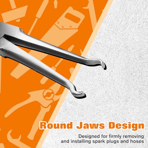 SPEEDWOX 5.5 Inch Hose Grip Pliers - Ring Nose Pliers, Spark Plug Removal, Cable Clamp Tool