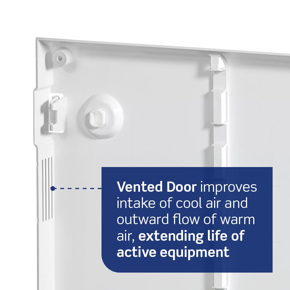 Leviton 42" Wireless Structured Media Center with Vented Hinged Door, 49605-42P, White