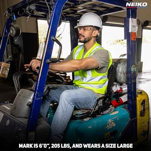 NEIKO High Visibility Safety Vest ANSI Class 2, 2 Pockets