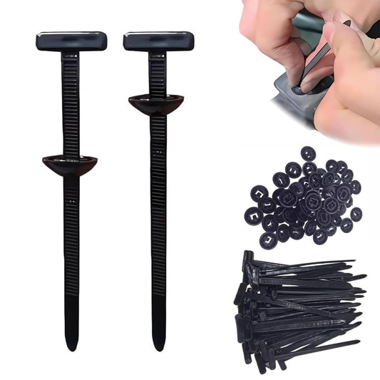 Nylon Universal Cable Tie Buckle, Heavy Duty Self-Locking Zip Ties, UV-Resistant Cable Tie for Car Daily Repair, Multipurpose Wire Organizer Clip Tool (50)