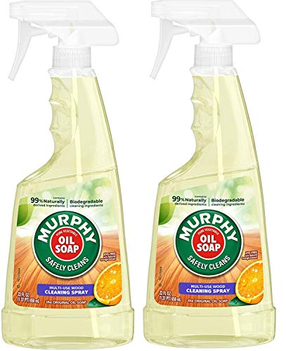 Murphy Oil Multi-Use Wood Cleaner Spray with Orange Oil - 2 Pack, 22 Fl Oz