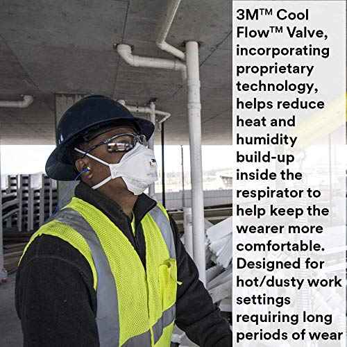 3M 58887719997169 Aura 9211PLUS Disposable N95 Respirators w/Cool Flow Valve (Pack of 10)