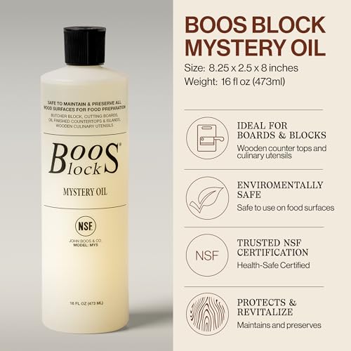 John Boos Care & Maintenance Set - Food-Grade Mineral Oil & Wood Protector - 2 Pieces