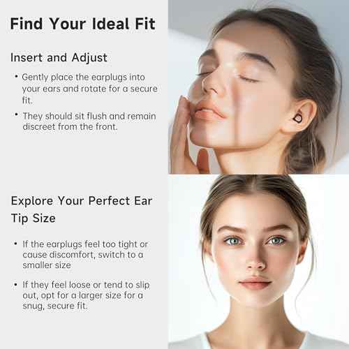 QWH Concert Ear Plugs, High Fidelity Hearing Protection for Concerts and Musicians, Reusable Silicone Ear Plugs for Festivals, Live Events, DJs, 25 dB Noise Cancelling (Black)