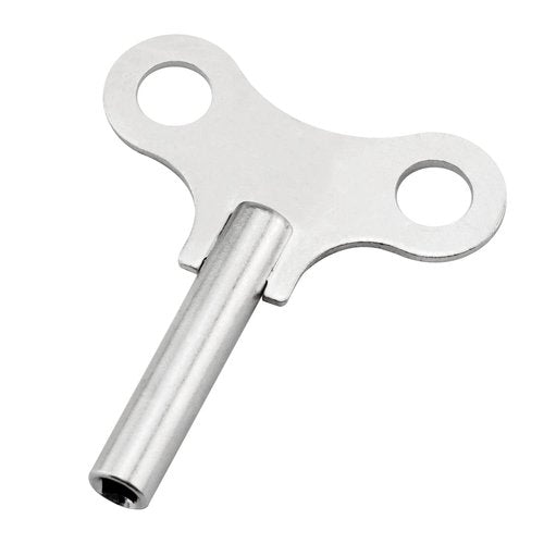 Ruiwaer Clock Winding Key Wood Clock Key Metal Clock Key Sturdy Clock Tool Winding Chain Repair Tool Clock Accessories, Silver