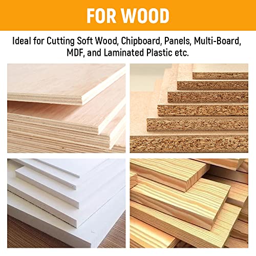 Hoteche 8-1/4-Inch Circular Saw Blade for Wood 40-Tooth Tungsten Carbide-Tipped Blade High-Performance Professioal Saw Blade for Miter Saw and Table Saws with 1-inch, 13/16-inch, 5/8-inch Arbor