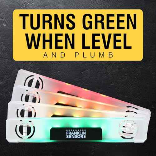 Franklin Sensors Light Level/Digital, Electronic, 12-inch Magnetic Torpedo Level, Vertical and Horizontal Leveler Tool with 2 Bubble Vials, Made in the USA