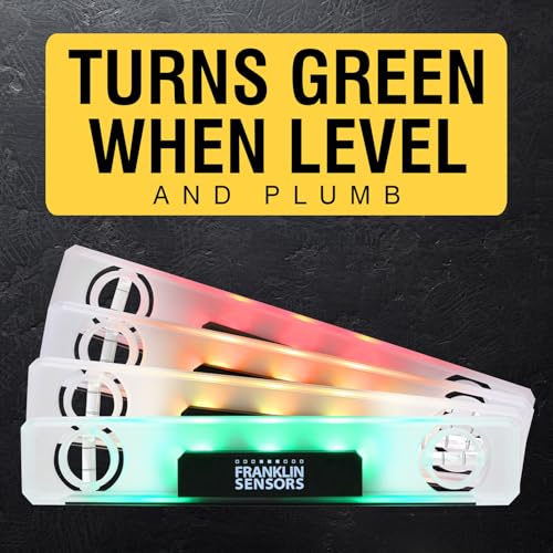 Franklin Sensors Light Level 12 Inch Digital Magnetic Leveler - Turns Green When Level, Model 12