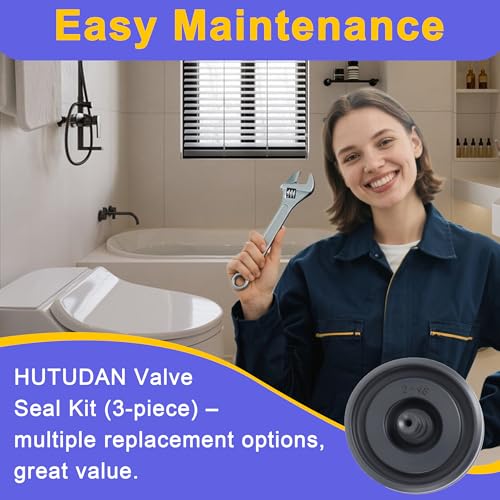 HUTUDAN 3 Pack Toilet Fill Valve Seal Replacement for Kohler 83143 & Fluidmaster 200/242/400/747 - Leak Prevention & Tank Repair