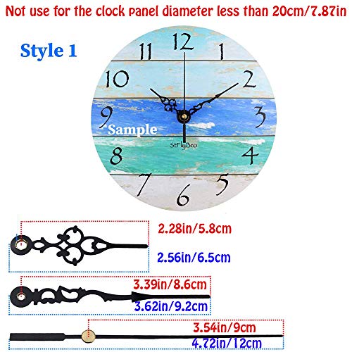 Satisfounder 1 Piece 13mm Quartz Wall Clock Movement with 3 Hands - DIY Repair Parts