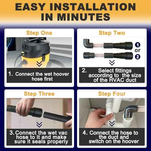 AC Drain Cleaner Tool - Wet Vac Attachment for HVAC Drain Lines Adapter to Unclog and Evacuate 3/4" - 1" Lines
