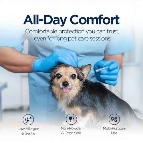 Nitrile Exam Gloves, Disposable Gloves Latex Free for Medical Care, First Aid, Cleaning, Food Prep,100 Count, Blue