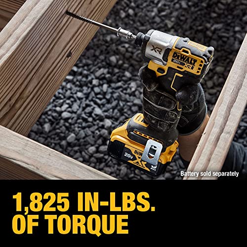 DEWALT 20V MAX XR Impact Driver Bare Tool - High Torque, 3-Speed, LED Light, Model DCF845B