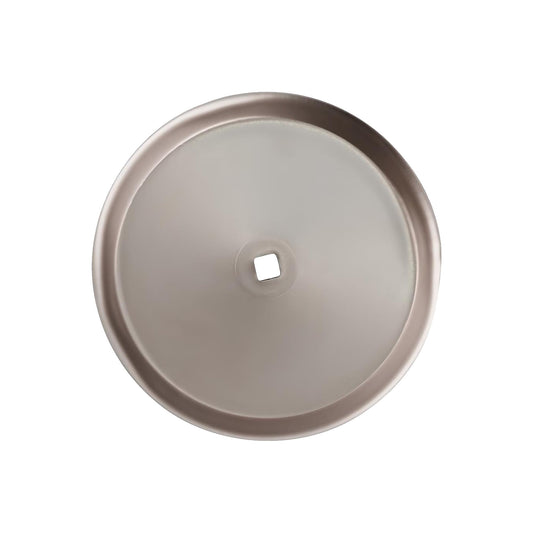 BRIXWELL 900-10221SNK-XCP2 Metal Round Closet Knob Backplate Satin Nickel 2-3/4" - Pack of 2