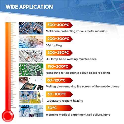 110V 350W Soldering Hot Plate LED Microcomputer Electric Preheat Soldering Station Welder Hot Plate Rework Heater Lab 100X100mm Plate
