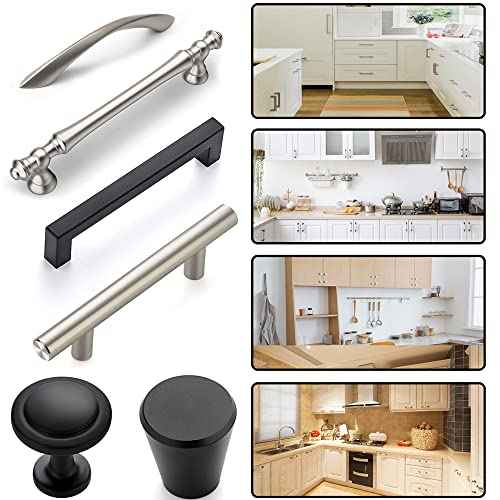 Cabinet Hardware Jig, King&Charles Cabinet Handle Jig + Automatic Hole Punch + Point Drill Bits, Use for Handles Knobs Pulls on Drawers/Doors, Wood Drilling Dowelling Guide Set.