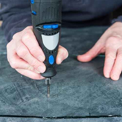 5 Pcs Dry Diamond Drill Bits Set 6mm Diamond Core Tile Drill Bits 1/4" Carbide Hole Saws 6mm Vacuum Brazed Masonry Set for Granite Tile Ceramic Marble Stone Glass Hard Material