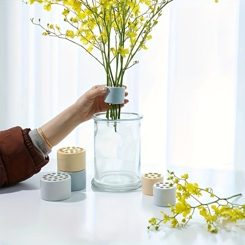 2PCS Spiral Flower Stem Holder for Vases | Large Reusable Bouquet Twister with Adjustable Coils | DIY Floral Arrangement Tool for Fresh/Dried Flower Display, Wedding Centerpieces & Home Decor