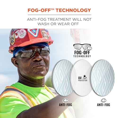 Ergodyne Skullerz SAGA Framless Safety Glasses, Anti Fog Lens Treatment