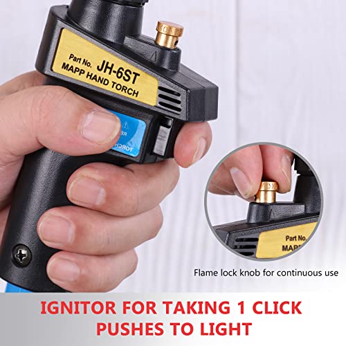 Propane Torch, Soldering Torch, Use Brazing, Cooking, Surface Heating Treatment (Hand Torch Head)