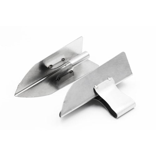 HLGHLG 2 Piece Stainless Steel Drywall Corner Tool Right Angle Taping and Finishing Spatula for Plaster Sheetrock and Drywall