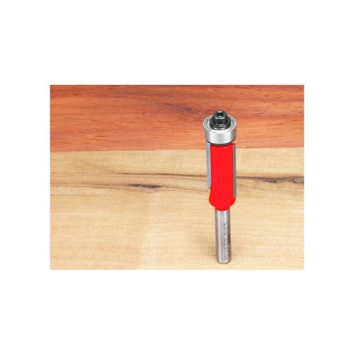 Freud Bearing Flush Trim Bit - Ideal for Trimming Laminates & Pattern Routing - 1/2" Diameter, 1/4" Shank, 24,000 Max RPM - 42-104