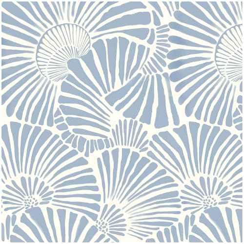 White and Blue Wallpaper Peel and Stick Wallpaper Boho 17.3"¡¿78.8" Modern Wall Paper Removable Self Adhesive Wallpaper for Bedroom Blue Contact Paper for Cabinets Drawers Shelf Home Decor Vinyl Film