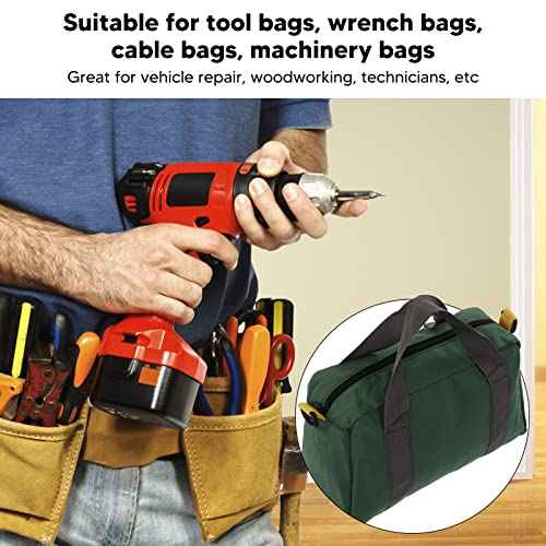 Tool Bag, Wideangle Tool Bag, Waterproof, Strong Carrying Capacity, Widened Large Zipper, Widely Used for Wood Screwdrivers (41cm/16in)