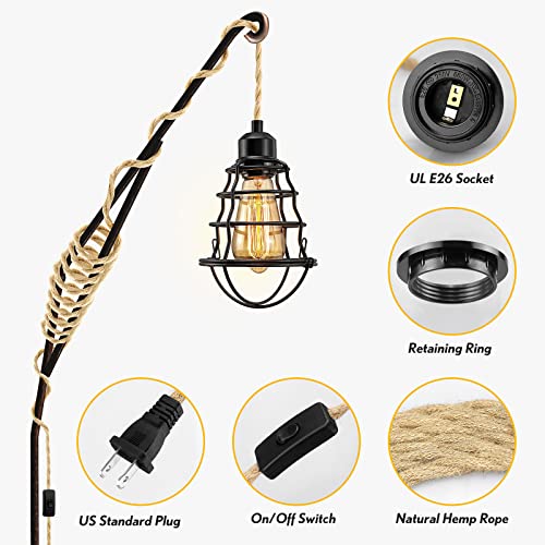 LYOOWNG 15FT Plug-in Pendant Light Cord Kit - DIY Hanging Lamp, Farmhouse Style, 1 Pack