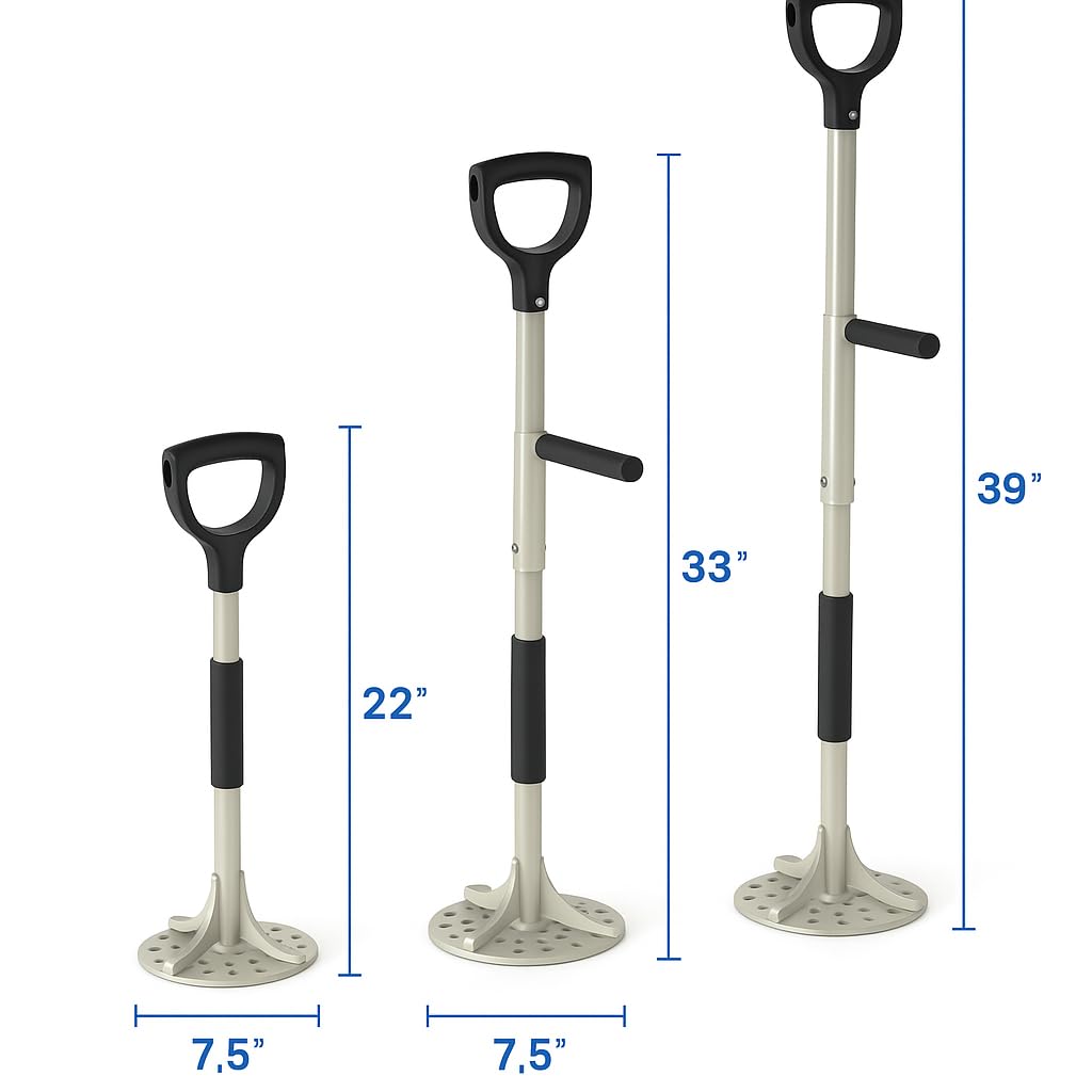 TAMP-IT Next Gen Manual Trash Compactor Frees Up Space in Bins, Receptacles, Dumpsters Reduce Trips to Dispose Trash Cost Effective (22" x 7.5") D-Handle