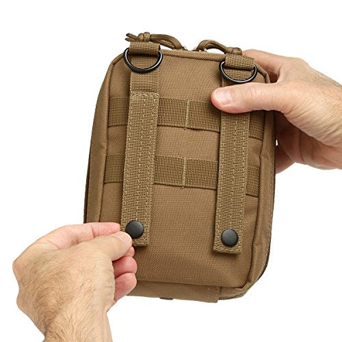 Orca Tactical First Aid Molle Pouch - Heavy Duty EMT Medical Kit for Military & Outdoors
