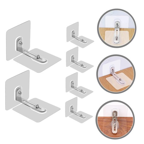 ERINGOGO 6Pcs Furniture Wall Anchors for Proofing Heavy Duty No Drill Adhesive Strap Easy Installation Safety Furniture Anchors Durable Tip for Dressers Cabinets