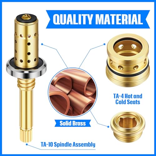 Dreyoo 4-Piece Valve Rebuild Kit for Symmons Temptrol Shower Valve Replacement